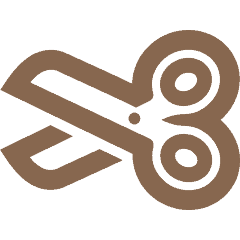 cutting icon gold