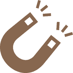magnet icon gold